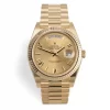 228238 DAY-DATE 40MM PRESIDENT 18K YELLOW GOLD SILVER ROMAN DIAL - Görüntü 7