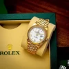 228238 DAY-DATE 40MM PRESIDENT 18K YELLOW GOLD SILVER ROMAN DIAL - Görüntü 11