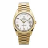 228238 DAY-DATE 40MM PRESIDENT 18K YELLOW GOLD SILVER ROMAN DIAL - Görüntü 5