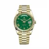 228238 DAY-DATE 40MM PRESIDENT 18K YELLOW GOLD SILVER ROMAN DIAL - Görüntü 13