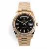 228238 DAY-DATE 40MM PRESIDENT 18K YELLOW GOLD SILVER ROMAN DIAL - Görüntü 14